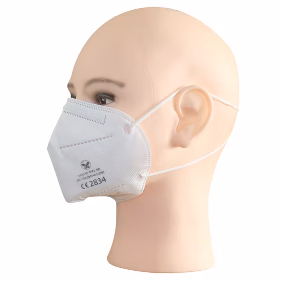 Mascarilla plegable a prueba de polvo KN95 FFP2 FFP3 para venta al por mayor