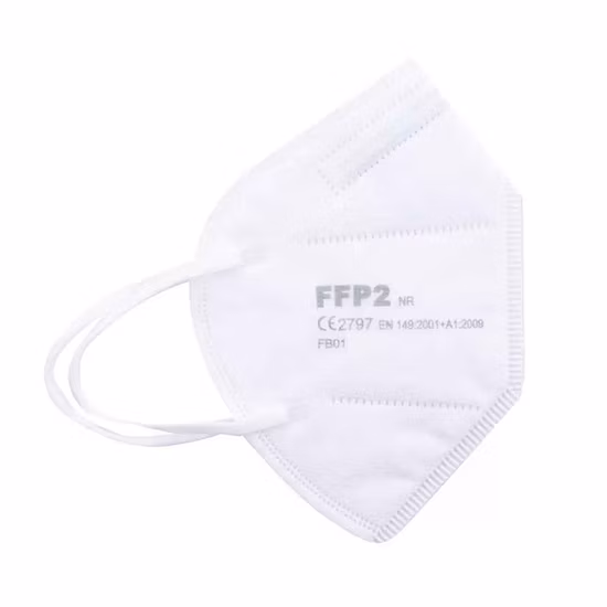 FFP2 N95 KN95 Máscara de respirador protector sin válvula plegada